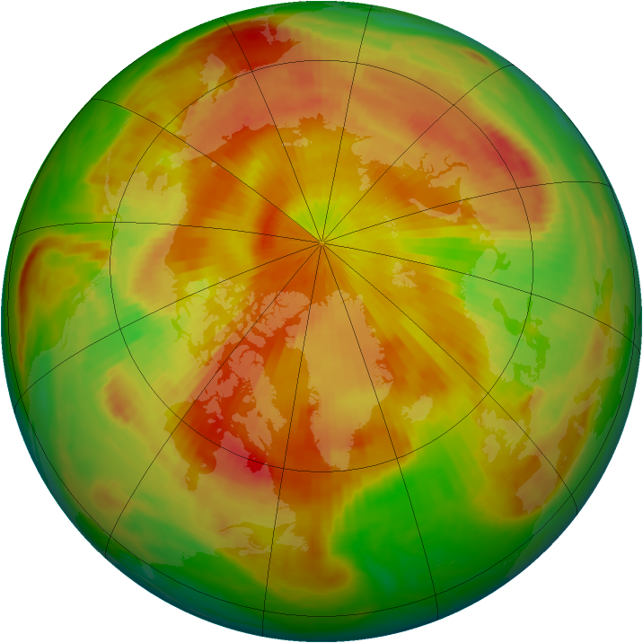 Arctic ozone map for 30 April 1998
